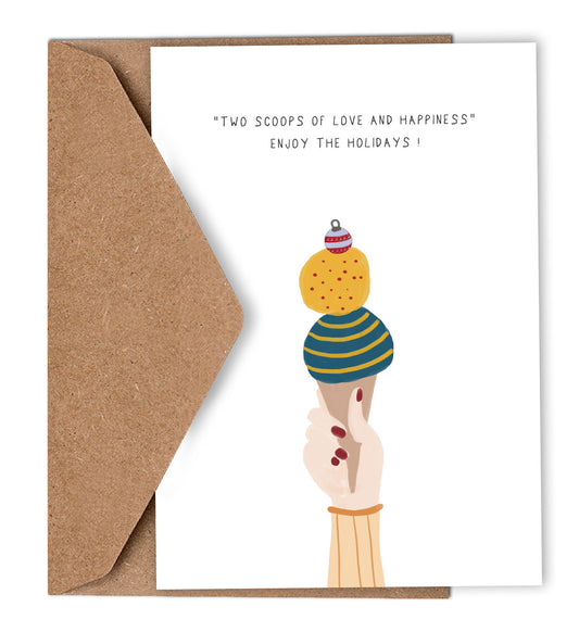 Two scoops of love and happiness, enjoy the holidays !